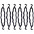 6 Pieces Plastic Bun Maker Curler/Hair Twist Braid Tool with Magic Roll Clips