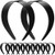 Chuangdi 12 Pieces Plastic Headbands Wide Hard Plain Craft Headband Plastic Hairband for DIY Hair Accessories Women(2 Inch,Black)