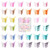 50Pcs Tiweio Butterfly Hair Accessories, Small Pastel Cute 90s Claw Clips for Women and Girls, 12 Assorted Gradient Colors with Box