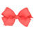 Wee Ones Girls' Classic Grosgrain Hair Bows with Plain Wrap Center, No-Slip Hair Clip, Handmade, Watermelon, Mini