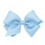 Wee Ones Girls' Plain Wrap Classic Grosgrain Hair Bows on a WeeStay No-Slip Hair Clip, Handmade, Small, Millennium Blue