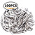 Single Prong Alligator Hairpins,100 Pieces Silver Metal Curl Crocodile Hair Clips Teeth Bows Holders Accessories for Hair Care Salon Woman DIY Craft,