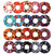 WILLBOND 20 Pieces Halloween Scrunchies Pumpkin Scrunchies Candy Owl Cat Spider Web Coffin Hair Ties Soft Elastic Hairbands Plaid Hair Scrunchy Ties