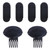 NAIHOD 6 Pcs Volume Hair Styling Set - Puff Head Cushions, Braid Tools, Invisible Bump Up Combs, Sponge Buns, and Accessories for Women
