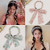 2PCS Retro Satin Hair Bands, Knotted Cross Hairbands for Boho Girls and Women - Non-Slip Fabric Clip Accessories