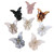 6 Pcs Clear Mini Butterfly Hair Clips Hair Claw Clamps Jaw Clips Hair Accessories for Girls and Women