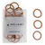 Heliums Small Hair Ties - Copper - No Damage Mini 1 Inch Reusable 2mm Elastics for Thin Hair and Kids, Neutral Ponytail Holders - 48 Count