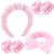 Zkptops 6Pcs Spa Headband for Washing Face Wristbands Set Women Bubble Makeup Sponge Terry Cloth Padded Puffy Skincare Headband Bow Tie Hairband Cute