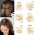 Small Hair Claw Clips, Opal Rhinestone Hair Clamps, Grip Crystals for Thick, Thin, Long or Short Hair