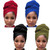 4 Packs Stretch Jersey Turban Heads Wrap African Head Wrap for Women Head Scarf Soft Headband Long Hair Scarf