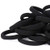 50PCS Black Hair Ties for Women, Cotton Seamless Hair Bands, Elastic Ponytail Holders, No Damage for Thick Hair, 2 Inch in Diameter, by Qarwayoc