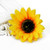 Sunflower Hair Clips and Barrettes for Women and Girls - 3Pcs Yellow Clips for Hair Styling, Christmas Party Hair Accessories