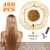 Jexine 400 Pcs Hair Nets for Women Light Brown Hair Nets for Food Service Workers Invisible Elastic Edge Mesh 20 Inches for Sleeping Ballet Dance