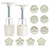 LIUDHPSP Moon Cake Mould Set,Includes 12 pcs Flower pattern base and 2 Pieces Bath Bombs Press,Mid Autumn Festival DIY Hand Press Cookie Stamps Pastr