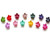 IFfree Bangs Mini Assorted Colored Hair Claw Clips, 30 Pieces - Hair Pins for Little Girls, Kids' Hair Accessories