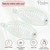 Parcelona French Effortless Mini Clear Pack of 2 Celluloid Clips for Thick Hair Ponytail Holder Banana Hair Clips for Women