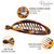 Parcelona French Effortless Mini Savana Tortoise Pack of 2 Celluloid Clips for Thick Hair Ponytail Holder Banana Hair Clips for Women