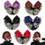 Vctitil 5 Pcs Hair Snood with Bow, Professional Bun Cover Net for Flight Attendants, Nurses - Mother's Day Gift