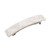 French Amie Oblong 3.5" Celluloid Handmade No Slip Hair Clip Barrette for Women, Made in France (Frost White)
