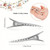 Chuangdi 200 Pieces Silver Metal Alligator Hair Clips tiny small Duckbill Teeth Bows flat Hair Clips for Women Girls Care Accessories.(45 mm/ 1.8 Inc