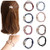 Ruihfas 10Pcs/Lot Korean Hair Tie Bracelets for Women No Damage Scrunchies Elastic Hair Bands Ropes Elastics Boho Hairband for Ponytail Holders
