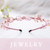 Coridy Pink Rhinestones Headbands for Women Crystal Beaded Hairbands Baroque Thin Hair Hoops Bejeweled Headband for Womens Hair (pink)