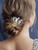 Catery Rhinestone Bride Wedding Hair Comb Black Crystal Side Comb Bridal Hair Piece Leaf Headpiece Bridesmaid Hair Accessories for Women and Girls