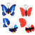 36 Pieces Butterfly Hair Clips Colorful Butterfly Barrettes 3D Wedding Hair Clips for Bridal Women Halloween Party Favors(Blue, Pink, Purple, Yellow,