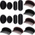 WILLBOND 14 Pcs Hair Bump Sponge Volume Hair Bases Set Bump it Accessory for Volume Insert Styling Tools up Combs Clips Sponge Bun Updo Accessories f