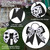 10 Hair Accessories - Soccer Hair Bows, Elastic Ponytail Holders, and Sport Hair Ties for Girls Players and Teams (Black and White)