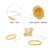 YongXiangPeng Golden Egg Maker, ABS Plastic Wind Bell Rotator, Multifunctional Hand Pull Type Throw Scrambler for Mixing Yolk and White, Tool