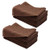 Huini 12 Pcs Microfiber Hair Drying Towels 14 * 30 Inches Brown