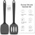 Coukre 2 Pack Silicone Spatula Set, High Heat Resistant, BPA Free Kitchen Spatula, Solid & Slotted Turner for Non-Stick Pans, Sautéing, and Flipping