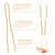 200 Pcs U Shaped Hair Pins 2IN 2.4IN 2.8IN in Box, French Hair Pin for Buns, Happi Mangala Bobby Pin for Women - Blonde