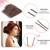 U Shaped Hair Pins, 100PCS 2.4inch Bun Hair Pins for Women Kids Girls Hairdressing Salon with Storage Box, for All Hair Types - Brown