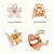 10 Pcs Mini Diamond Hair Claw Clips,Small Hair Clips Flower Hairpins Hair Accessories for Women,Girls,Sweet Mini Barrettes Hair Styling Accessories f