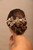 YERTTER 3pcs Wedding Gold Crystal Hair Pins Set Updo Rhinestone Crystal Rhinestone Hair Clip Bun Head Pieces for Bride Bridesmaid Flower Girl Wedding