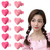 Small Heart Hair Clips Pink Kawaii Mini Heart Shaped Duckbill Hair Clip Hairpin Barrettes Decorative Alligator Hair Styling Clips Set of 12 Cute Aest