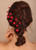 Kercisbeauty 20pcs Wedding Bridal Red Pearl Hair Piece Set Women and Girls Special Occasion Hair Styling Jewelry (Red)
