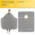 izzycka Hair Cutting Cape for Adults-Nylon Waterproof Large Salon Capes for Hair Stylit-Grey Barber Cape-with Adjustable Snap Closure-56 x 64inch Hai