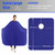 izzycka Barber Cape for Men-Waterproof Large Hair Cutting Cape-Professional Styling Adults Self Haircut Apron,Hair Salon Nylon Blue Capes, with Adjus