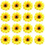 Lawie 16 Pack Artificial Fake Yellow Small Daisy Sunflower Hair Clips Floral Hairpins Alligator Barrettes Brooches Pins Wedding Hawaiian Party Silk F