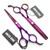 6.0 Inches Professional hair cutting thinning scissors set with razor (Violet)