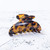 Prettyou Large Size 3.5 Inches Handmade Celluloid French Design Barrettes Tortoise Shell Claw Fashion Accessories Hair Clip for Women (A)