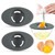 2PCS Silicone Egg Separators, Food-Silicone Egg White Separator, 3-Slit Egg White Separator from Yolk for Baking, Must-Have Egg Separator Tool, Set o