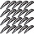 Anezus 80 Pcs Hair Clips Hair Barrettes 2 Inch Snap Non-Slip Metal Hair Clips
