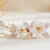 AW BRIDAL Flower Hair Clip for Wedding Hair Comb Barrette Bridal Hair Pieces Wedding Hair Accessories for Women Girls (Gold)