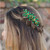 BETITETO Bridal Crystal Hair Piece Rhinestone Wedding Small Hair Comb Accessories for Women Girls (Emerald Green)