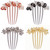 4 PCS Flower Rhinestones Hair Combs Accessories Wedding Crystal Opal Hair Side Combs Long Teeth Slide Hairpins Barrettes Clips Butterfly Hair Accesso