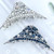 2 Pcs Rhinestone Vintage Claw Hair Clips Metal Hair Claw Star Crystal Sparkly Hair Clamps Retro Fancy Hair Claw Jaw Clips Strong Hold Non-Slip Hair A
